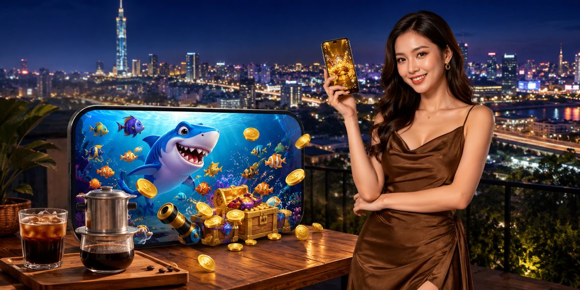 Người dùng tại TP. Hồ Chí Minh nhận tiền thưởng casino qua app trong buổi sáng cà phê
